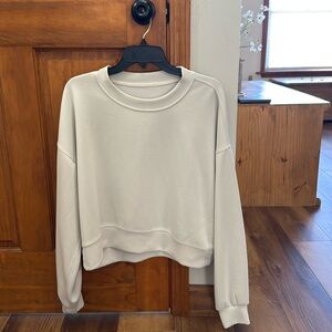 Lululemon softstreme oversized cropped crew